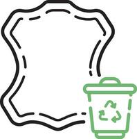 Leather Waste Icon vector