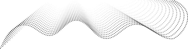 Halftone Wave Element vector