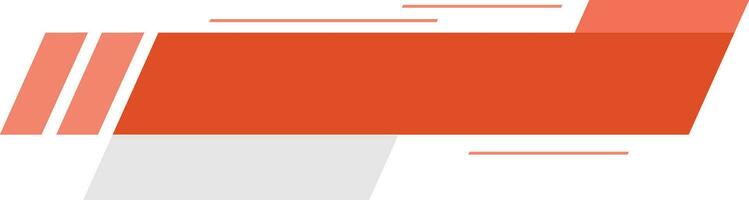 Orange News Lower Third Element vector