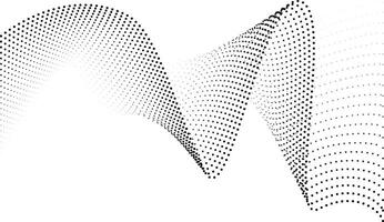 Halftone Wave Element vector