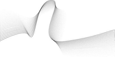 Halftone Wave Element vector