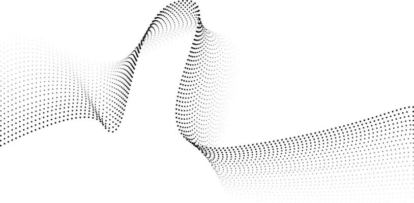 Halftone Wave Element
