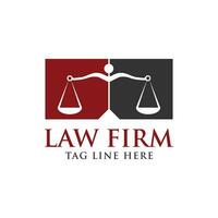 justice, pillar, scale, law firm logo design template vector