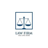 justice, pillar, scale, law firm logo design template vector