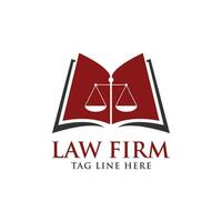 justice, pillar, scale, law firm logo design template vector