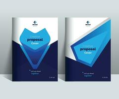 Proposal Cover Design Template adept for multipurpose projects vector