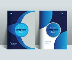 Proposal Cover Design Template adept for multipurpose Projects vector