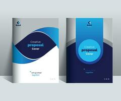 Proposal Cover Design Template adept for multipurpose Projects vector