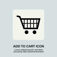 añadir a carro icono, compras carro icono vector en aislado blanco antecedentes.