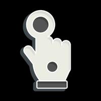 Icon Wired Glove. related to 3D Visualization symbol. glossy style. simple design editable. simple illustration vector