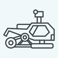 Icon Snowmobile. related to Alaska symbol. line style. simple design editable. simple illustration vector