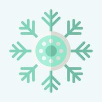 Icon Snowlakes. related to Alaska symbol. flat style. simple design editable. simple illustration vector