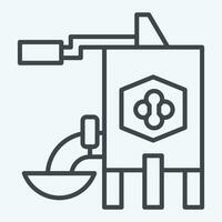 Icon Extracting Equipment. related to Apiary symbol. line style. simple design editable. simple illustration vector