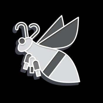 Icon Mountain Bee. related to Apiary symbol. glossy style. simple design editable. simple illustration vector