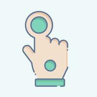 Icon Wired Glove. related to 3D Visualization symbol. doodle style. simple design editable. simple illustration vector