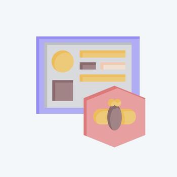 Icon Certificate. related to Apiary symbol. flat style. simple design editable. simple illustration vector