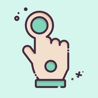 Icon Wired Glove. related to 3D Visualization symbol. MBE style. simple design editable. simple illustration vector