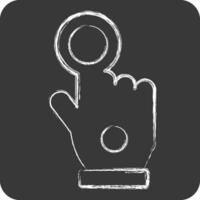 Icon Wired Glove. related to 3D Visualization symbol. chalk Style. simple design editable. simple illustration vector