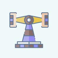 Icon Roll O Plane. related to Amusement Park symbol. doodle style. simple design editable. simple illustration vector