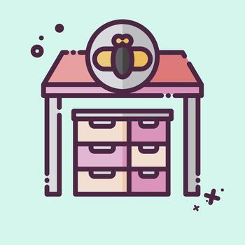 Icon Apiary. related to Apiary symbol. MBE style. simple design editable. simple illustration vector