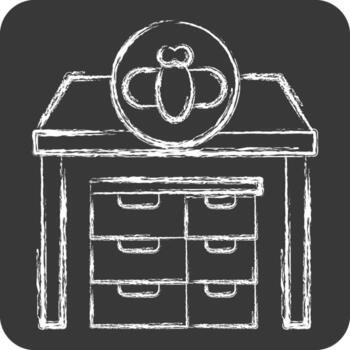 Icon Apiary. related to Apiary symbol. chalk Style. simple design editable. simple illustration vector
