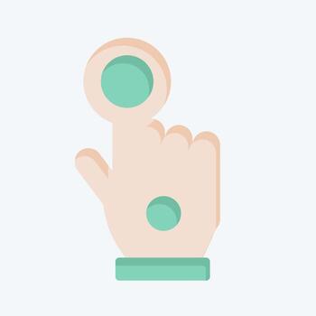 Icon Wired Glove. related to 3D Visualization symbol. flat style. simple design editable. simple illustration vector