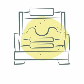 Icon Brood. related to Apiary symbol. Color Spot Style. simple design editable. simple illustration vector