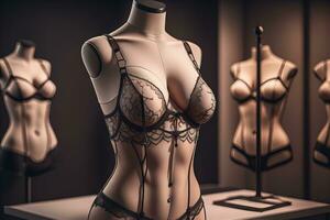 Sensual lingerie on a mannequin. ai generative photo