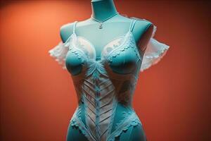 Sensual lingerie on a mannequin. ai generative photo