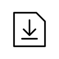 descargar archivo icono en línea estilo diseño aislado en blanco antecedentes. editable ataque. vector
