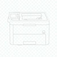 Color photo Printer vector