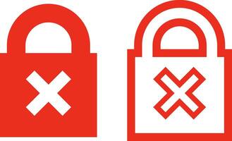 Insecure, Not Safe Icon Symbol Shapes vector