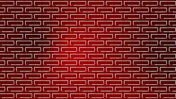 Moving geometrical shapes square pattern over red background, digital shapes background video