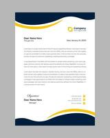 Modern professional corporate company business letterhead  design template vector