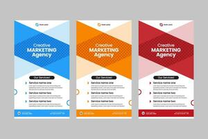 Digital Marketing Agency Banner layout design and stand banner template. vector