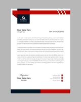 Modern professional corporate company business letterhead  design template vector