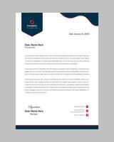 Modern professional corporate company business letterhead  design template vector