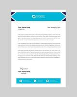 Modern professional corporate company business letterhead  design template vector