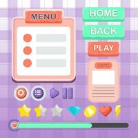 Game assets interface kit vector