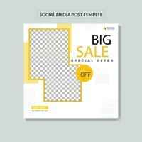 Editable template post for social media ad. web banner ads for promotion design vector