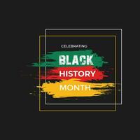 Black history month 2023 African American history celebration vector illustration.