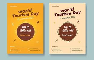 A Realistic world tourism day composition vector