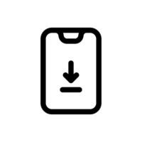 Simple Download icon combined with Play Button icon. The icon can be used for websites, print templates, presentation templates, illustrations, etc vector