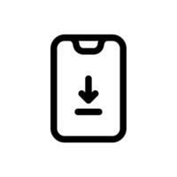 Simple Download icon combined with Play Button icon. The icon can be used for websites, print templates, presentation templates, illustrations, etc vector