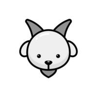 Simple Goat lineal color icon. The icon can be used for websites, print templates, presentation templates, illustrations, etc vector