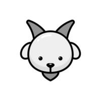 Simple Goat lineal color icon. The icon can be used for websites, print templates, presentation templates, illustrations, etc vector