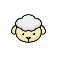 Simple Sheep lineal color icon. The icon can be used for websites, print templates, presentation templates, illustrations, etc vector