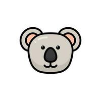 Simple Koala lineal color icon. The icon can be used for websites, print templates, presentation templates, illustrations, etc vector