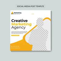 Social Media post design template, Digital marketing social media post or banner design vector