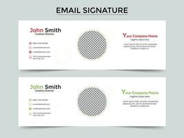 Email Signature Vector Templates. with a Trendy email signature, Modern Professional awesome unique Corporate Email signature.